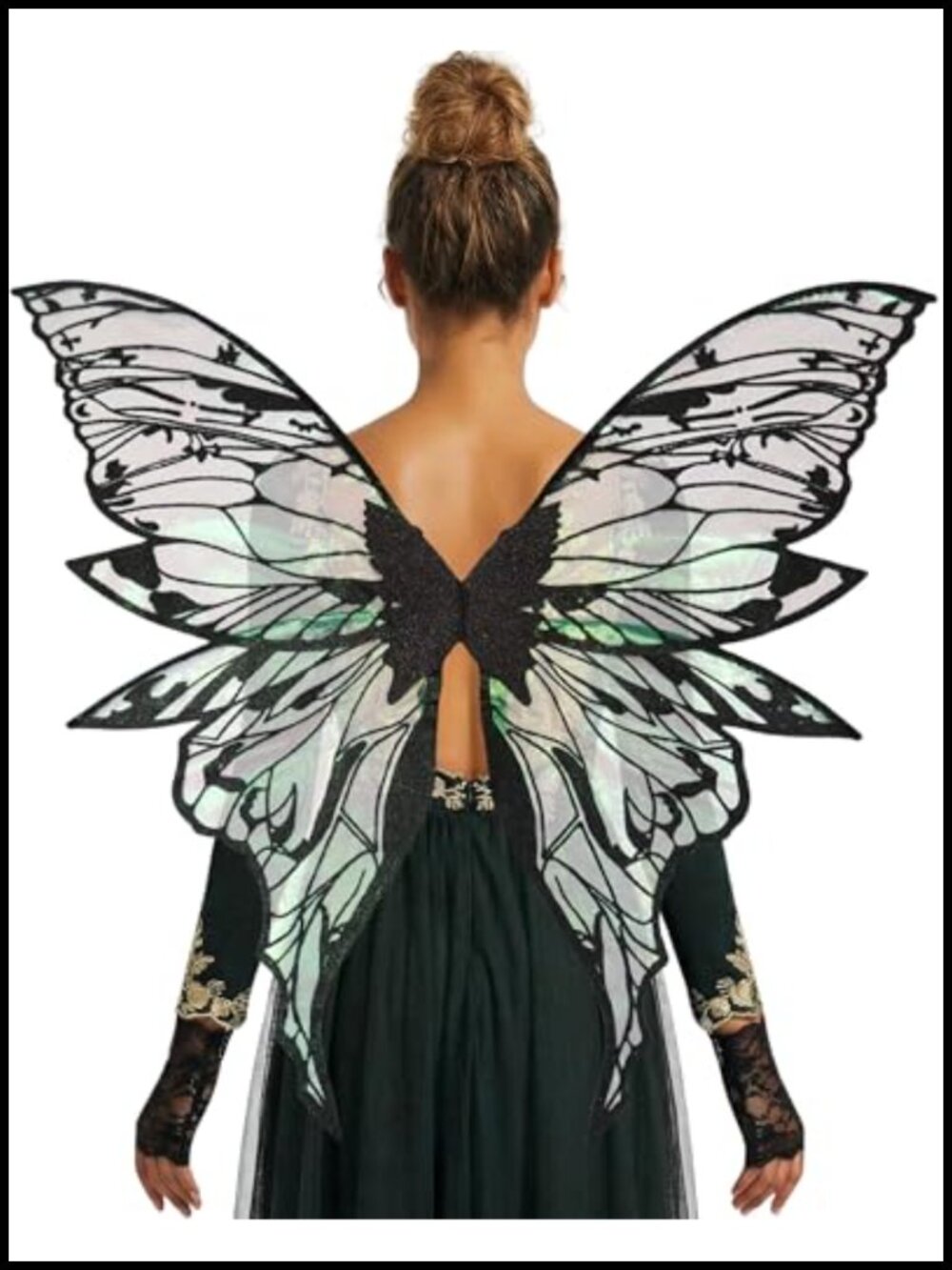 Fairy Wings Butterfly Cosplay Costume Organza Lace Gloves